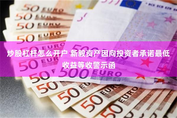炒股杠杆怎么开户 新毅资产因向投资者承诺最低收益等收警示函