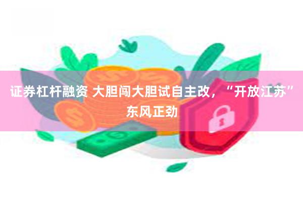 证券杠杆融资 大胆闯大胆试自主改，“开放江苏”东风正劲